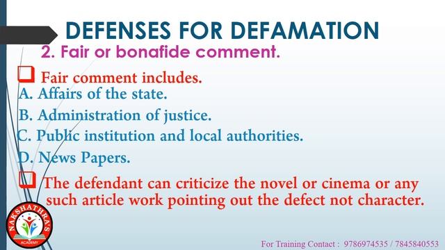 மான நஷ்ட ஈடு விதி விலக்குகள் | Defence of Defamation | Law of Tort | Dr.A.C.Nakshathra | Tamil смотреть онлайн
