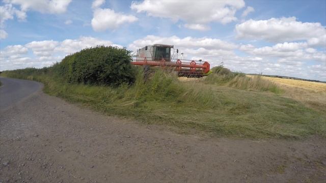 Class Lexion 460 Harvesting Barley Go Pro Footage 4K смотреть онлайн
