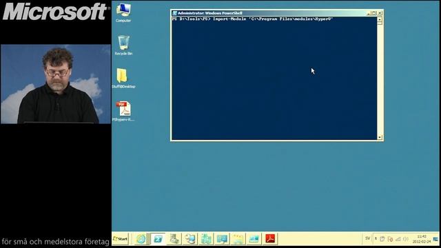 Hyper-V tips och tricks - film 4av4 - Hyper-V och powershell смотреть онлайн