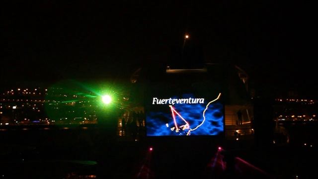 Круиз по Канарским островам на лайнере AIDAblu. Торжественное отплытие с острова Гран-Канария.