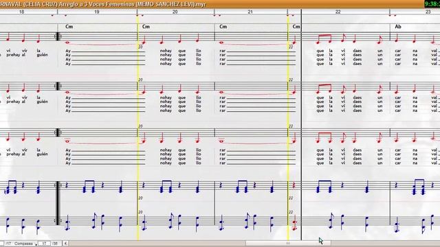 LA VIDA ES UN CARNAVAL (CELIA CRUZ) Arreglo Coral a 3 Voces Femeninas (PARTITURA) смотреть онлайн