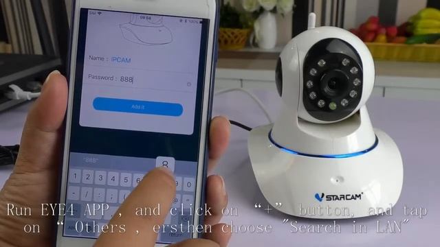 How to Configure VStarcam IP Camera C25 ethernet cable Connection смотреть онлайн