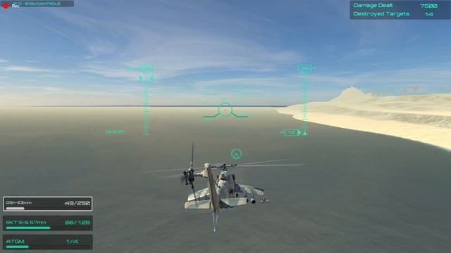 Hind and Alligator Flight in Desert Gulf | Unity Helicopter Project Terrain and Environment Test смотреть онлайн