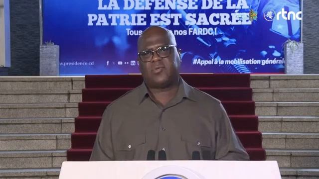 RD.CONGO / RWANDA : LE PRÉSIDENT TSHISEKEDI S'ADRESSE À LA NATION.