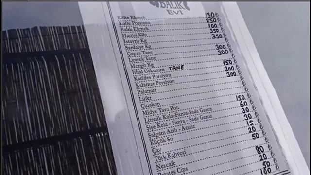 Цены в рыбном ресторанчике в Турции. Дочь окончила 11й класс в Турции. смотреть онлайн