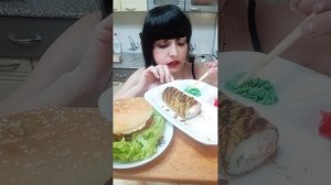 МУКБАНГ/РОЛЫ ГАМБУРГЕР🍣🍣food##🍣🍤🍔🍔🍔🍔🍔🍔🍔🍔🍔🍔🍔🍔🍔