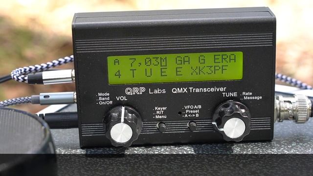 CW using QMX QRP transceiver - set up of portable station and antenna, activation on 40m смотреть онлайн