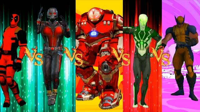 DEADPOOL DANCE Vs ANT-MAN Vs HULKBUSTER Vs SPIDER-MAN TRANSFORMATION Vs WOLVERINE : SUPERHERO DANCE