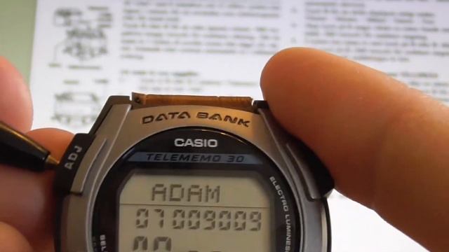 CASIO DB35-H Databank / Telememo