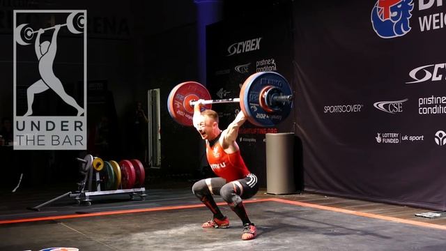 Gareth Evans Double body-weight snatch 124 @62kg смотреть онлайн