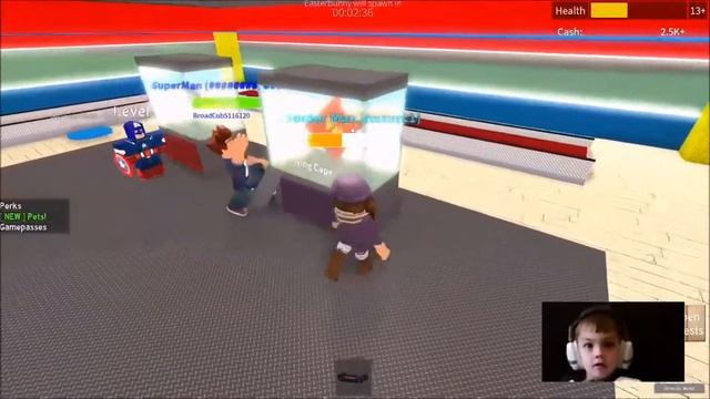 Best Roblox Game - Super Hero Tycoon | Funny Moments! | KID GAMING смотреть онлайн