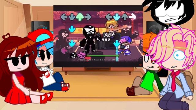 FNF react to week 7 b-side redux! 💜🩷🖤 смотреть онлайн