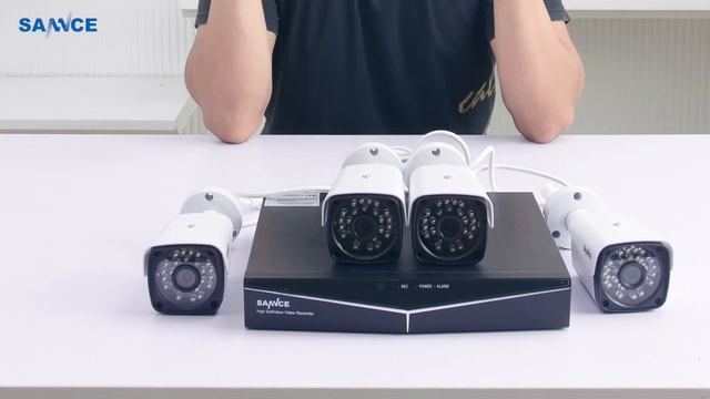 SANNCE 4CH 1080P PoE NVR HD Security Camera System with 4xHD 2.0 MP Weatherproof Bullet IP Cameras смотреть онлайн