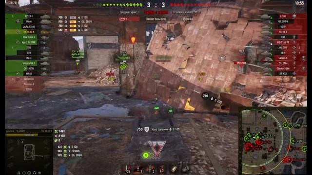 VK4502B. Карта Промзона. Получил вторую отметку на орудие. смотреть онлайн