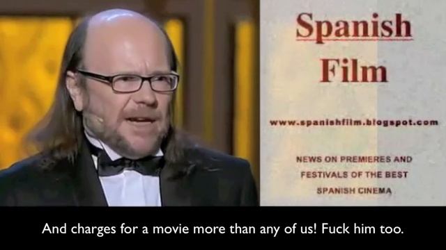 Santiago Segura 2012 Goya Awards (English Subtitles) смотреть онлайн