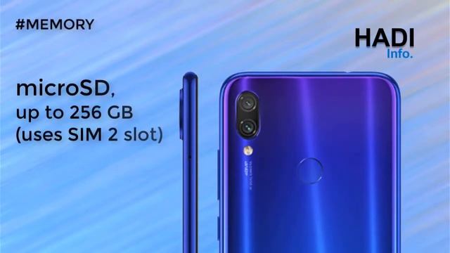 Xiaomi Redmi Note 7 Specification DISPLAY MEMORY 48MP CAMERA BATTERY FEATURES NETWORK HADI Info смотреть онлайн