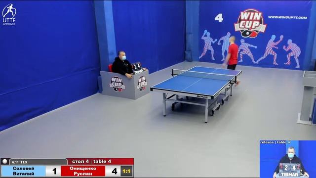 21:00 Соловей Виталий 1-3 Онищенко Руслан стол 4 ЮГ-3 19.11.21 смотреть онлайн