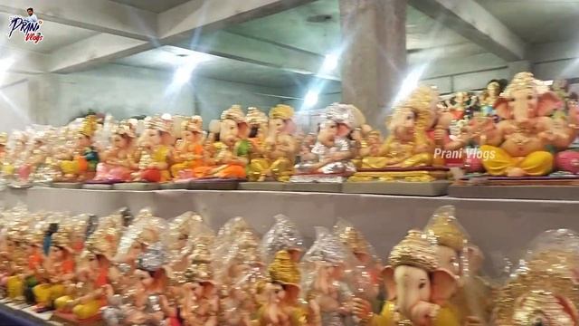 Sri Sai Arts | Sholapur Ganesh Models | himayathnagar | 9inch to 12ft | Prani Vlogs смотреть онлайн