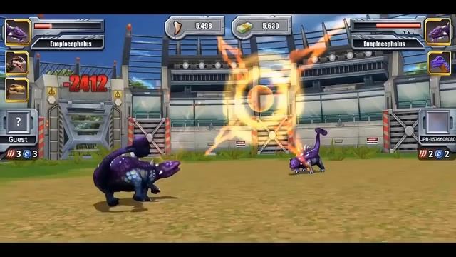 ALBERTOSAURUS VS INDOMINUS REX (THE DINOSAUR KING) - JURASSIC BATTLE | JURASSIC PARK BUILDER смотреть онлайн