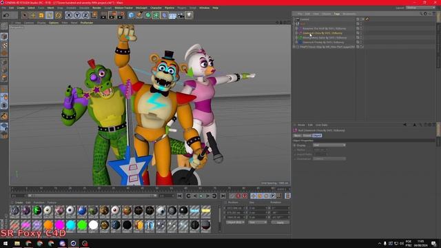 [FNAF C4D SPEED ART] FNAF Security Breach Glamrock Animatronics смотреть онлайн