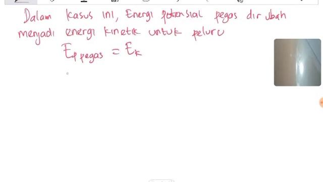 Kecepatan peluru bermassa 2 gram dari senapan pegas yang ditekan sejauh 60% dari panjang awal смотреть онлайн