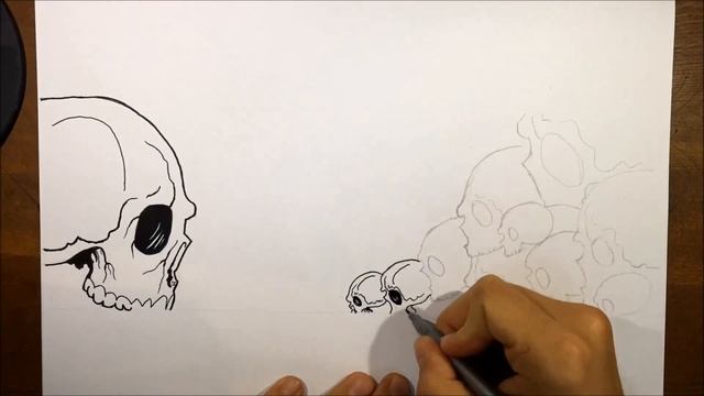 Skull Drawing / Kuru Kafa Çizimi смотреть онлайн