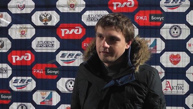 Председатель СК ТулГУ Сергей Суслов после матча КНИТУ-КАИ - ТулГУ (0:2). смотреть онлайн