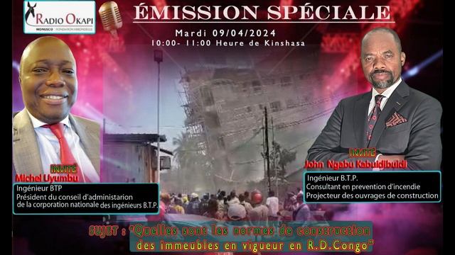 ÉMISSION SPÉCIALE A LA RADIO OKAPI смотреть онлайн