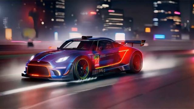 Transformer Race Car Chase Through Neon Lit Night City!! смотреть онлайн