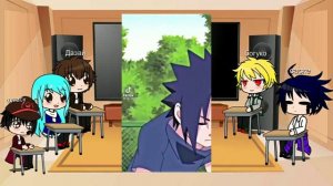 реакция разных аниме на саске учиха 4/5,