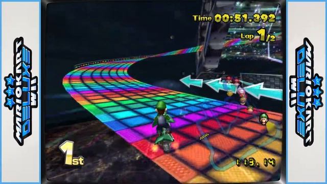Nintendo Wii - Mario Kart Wii Deluxe Blue Edition - Dolphin Harbor Cup 150cc смотреть онлайн
