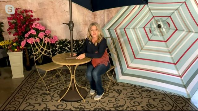 ATLeisure 50lb Resin Cement Patio Umbrella Base on QVC смотреть онлайн