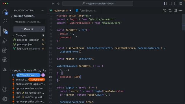 91 Use watchDebounced from VueUse смотреть онлайн