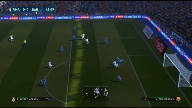 Real Madrid vs Barcelona Away (Santiago Bernabeu) Gameplay PES 2017 смотреть онлайн