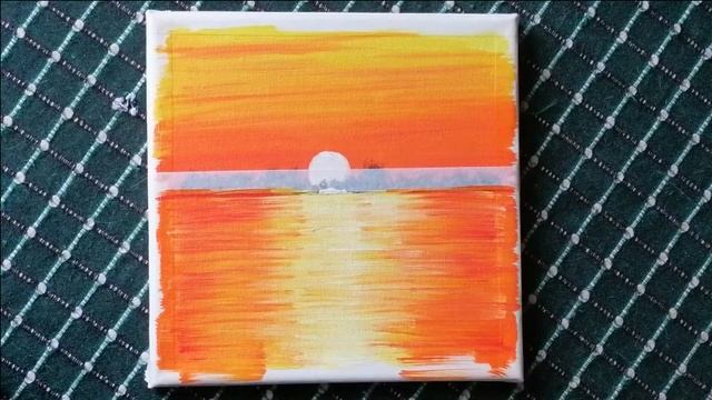 Easy art 03 # Acrylic painting # sun set смотреть онлайн