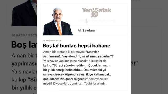 Ali Saydam - Boş laf bunlar, hepsi bahane - 30.06.2020 смотреть онлайн