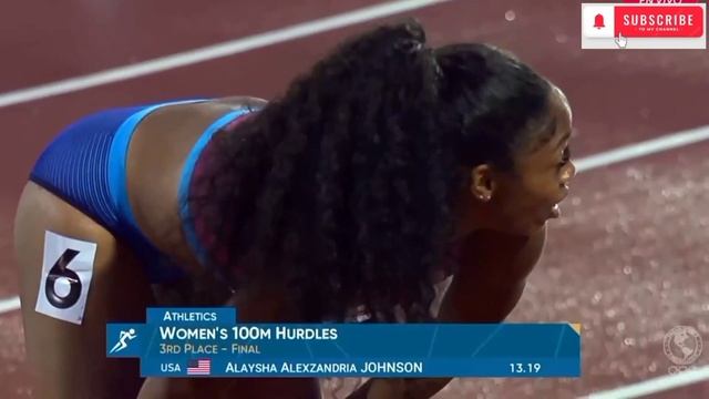 women's 100m hurdles final || Pan American games 2023 Santiago смотреть онлайн