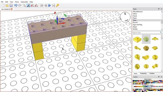 LeoCAD: 3D-модель "Лошадка" (Horse) смотреть онлайн