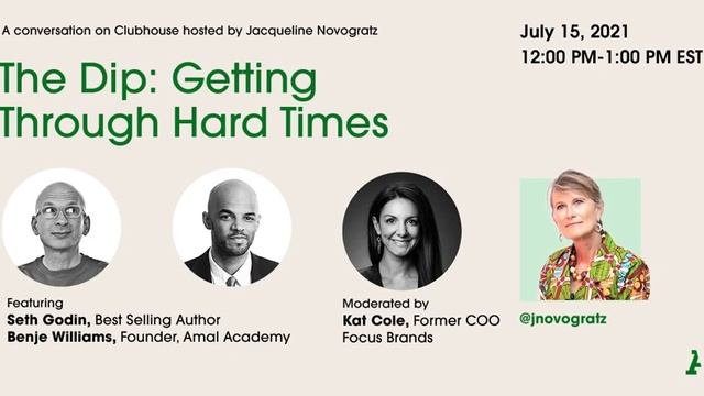 The Dip: Getting Through Tough Times | Clubhouse смотреть онлайн