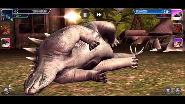 METRIACANTHOSAURUS vs ANTARCTOPELTA | Jurassic world the game | #216 смотреть онлайн