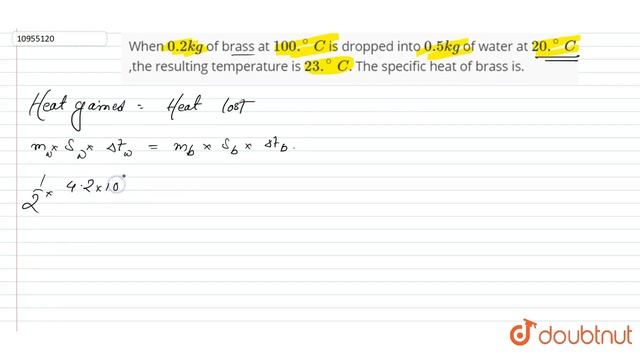 When `0.2 kg` of brass at `100 .^(@) C` is dropped into `0.5 kg` of water at `20 .^(@) C`,the смотреть онлайн
