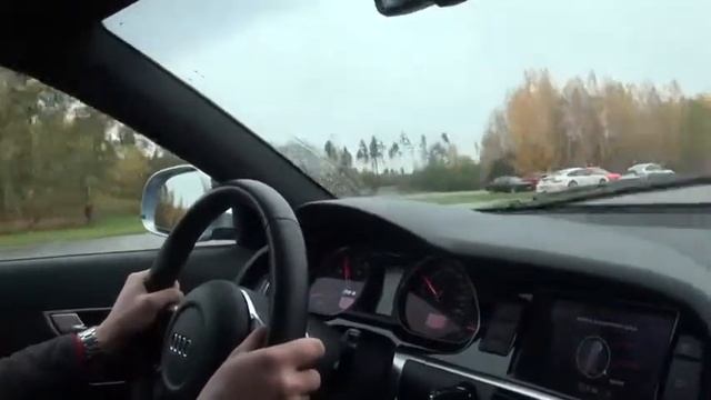 MTM Audi RS6 Sedan 702 HP (ECU) vs BMW M6 Coupe (stock) view from RS6 Race #1 смотреть онлайн