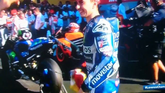 Interview Lorenzo world champion 2015 moto Gp Valencia смотреть онлайн