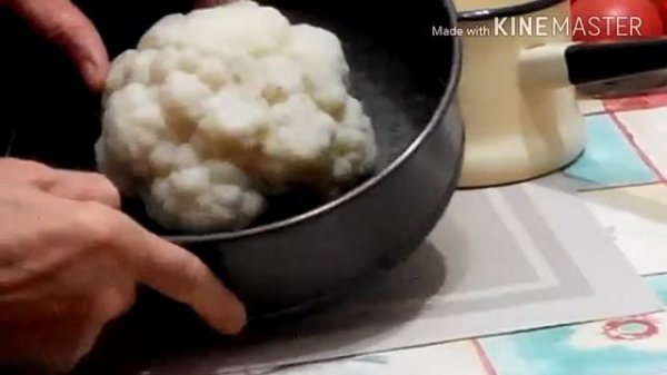 Цветная капуста под молочным соусом