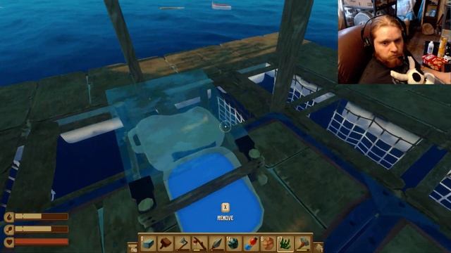 The Raft Episode 9 Building a Receiver and Our First Special Island! смотреть онлайн