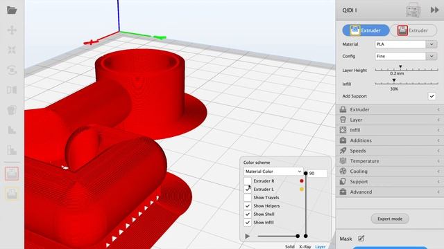 QIDI Print Slicer With Supports