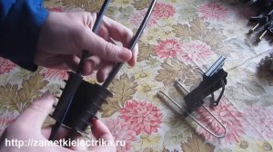 Подключение электричества к частному дому Монтаж провода СИП от опоры до щита_v720P