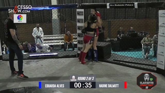 GLADIATOR COMBAT FIGHT 60 ITÁ SC EDUARDA ALVES VS NADINE DALMUTT смотреть онлайн