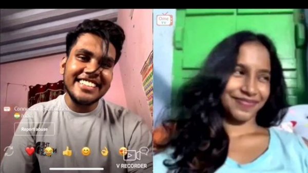 flirting with cute indian girl on Omegle ometv 💦💕
