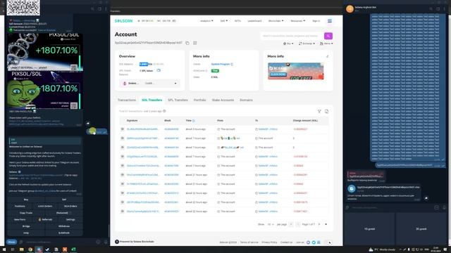 Отслеживание кошельков SOLANA копитрейд